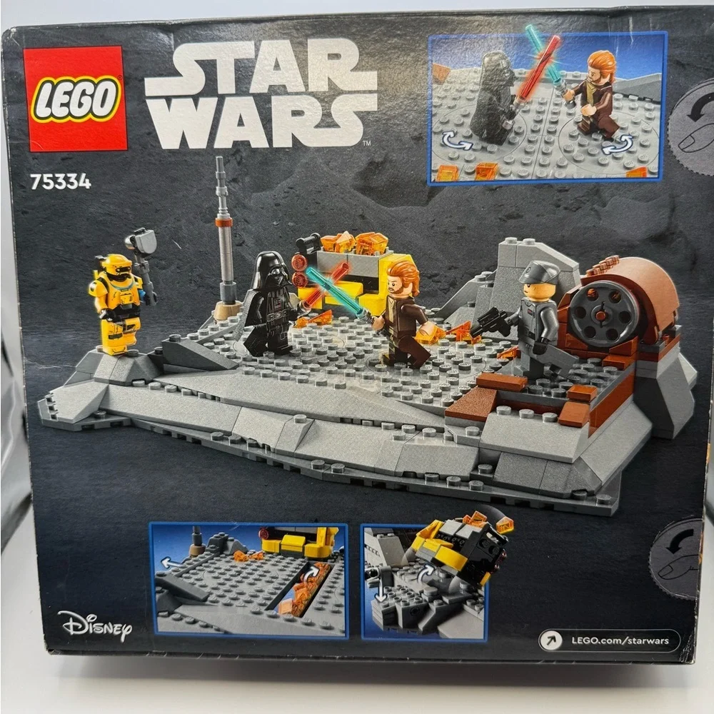 LEGO Star Wars 75334 Obi-Wan Kenobi vs. Darth Vader Disney Building Toy